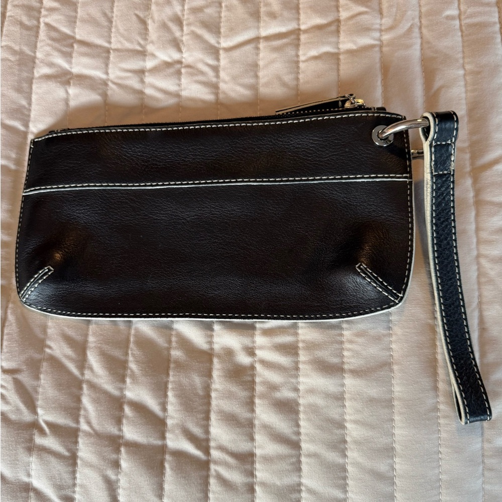 Banana Republic Black Wristlet Clutch